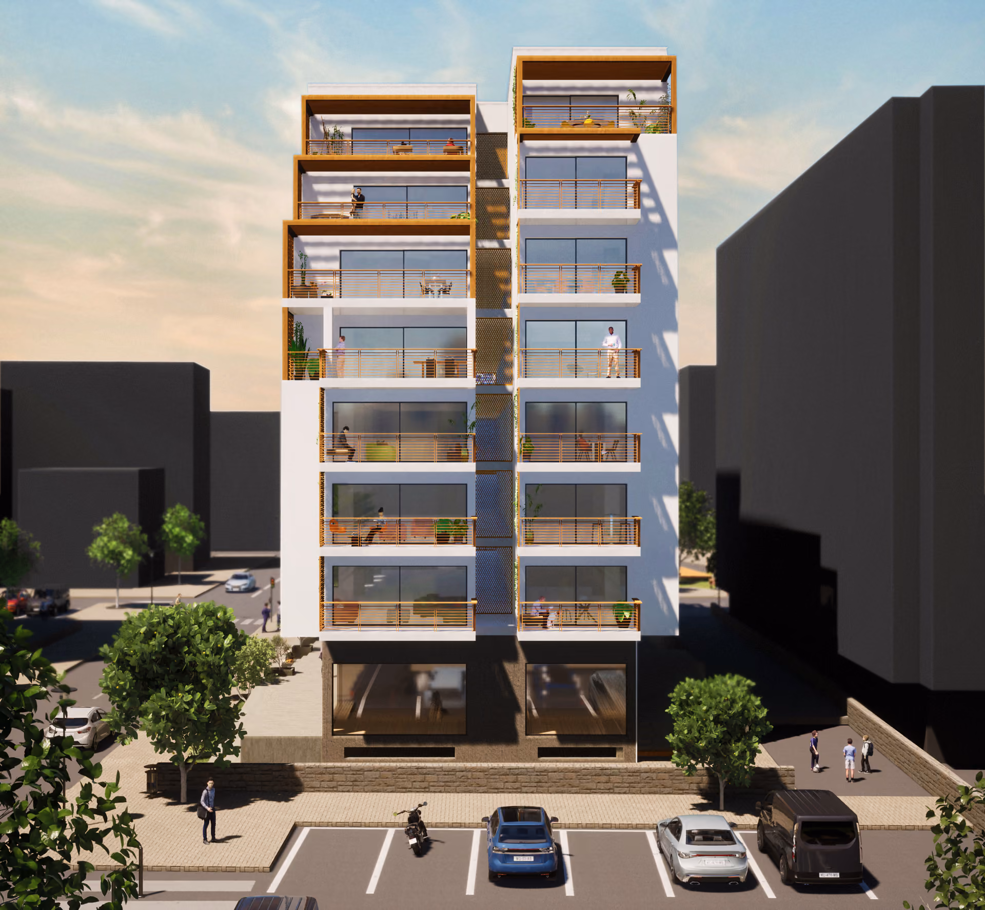 Pixel Apartments, visuals