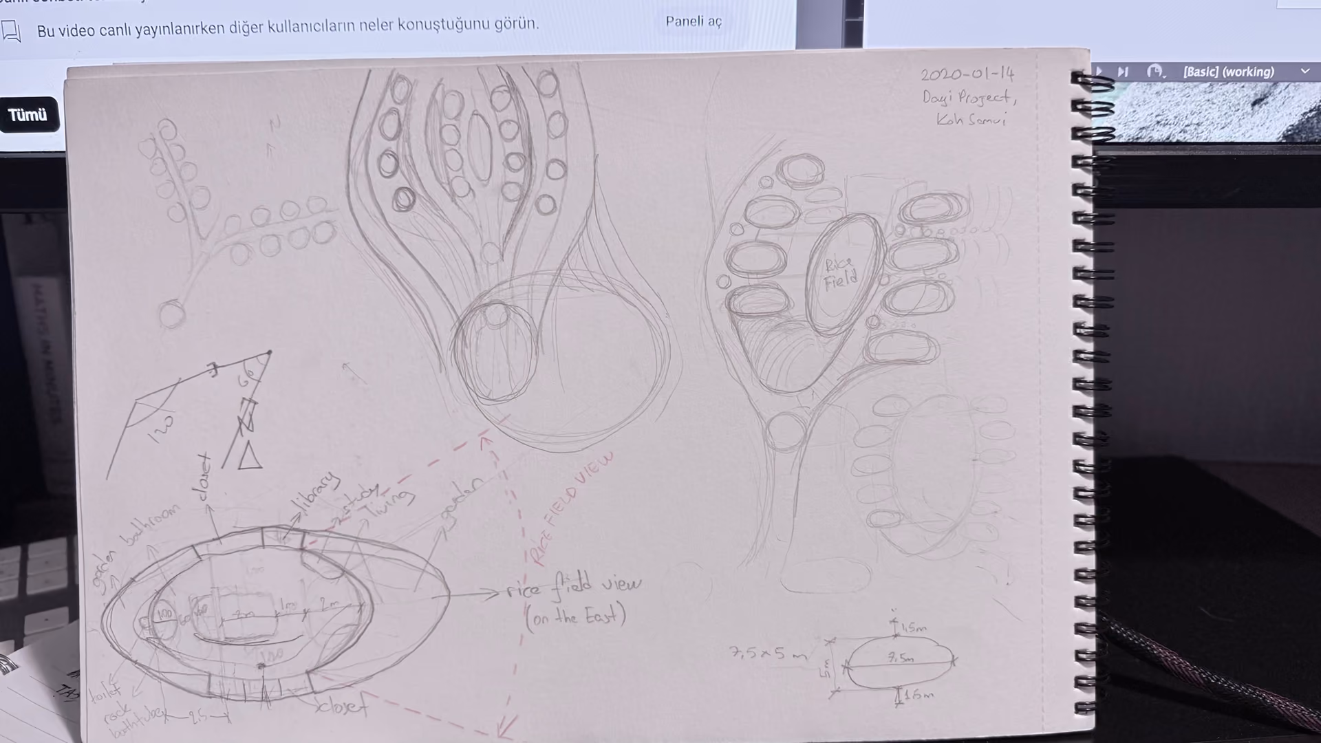 Sketches, process