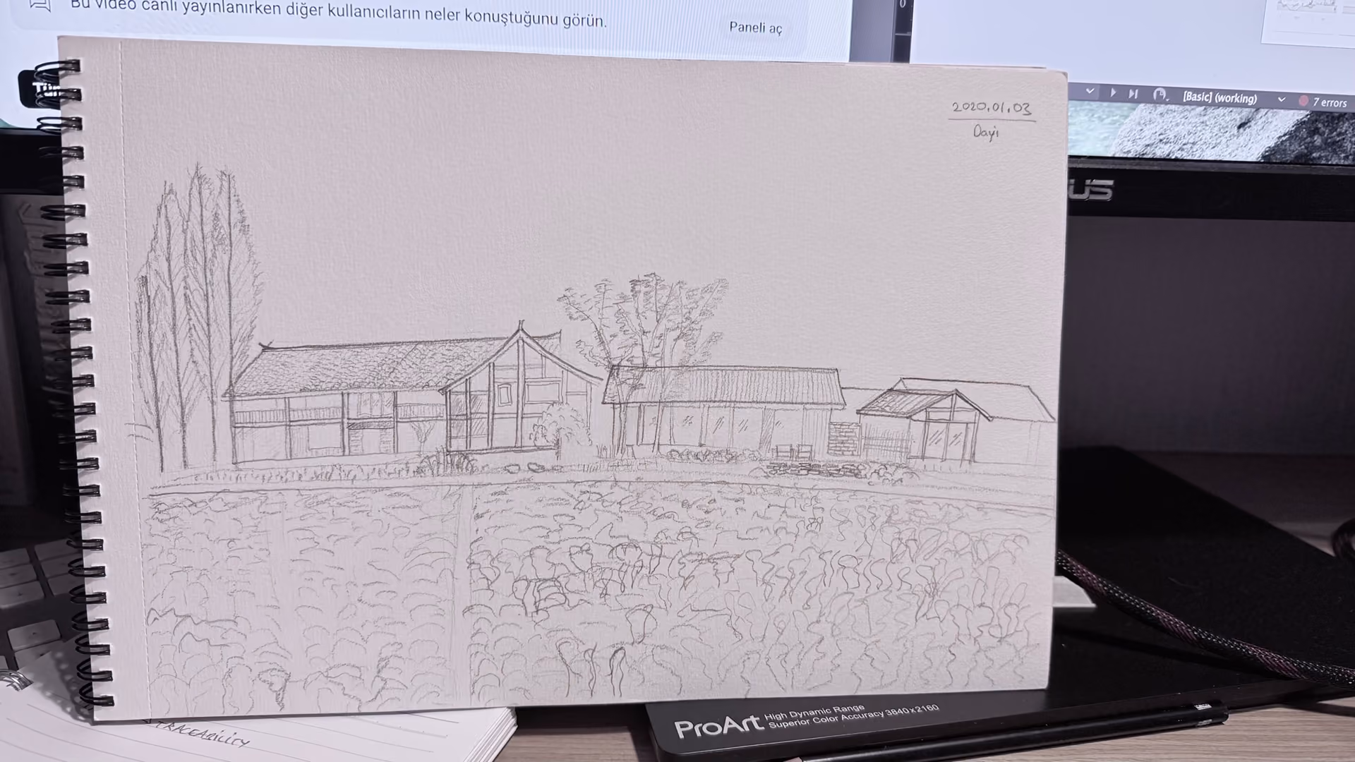 Sketches, process