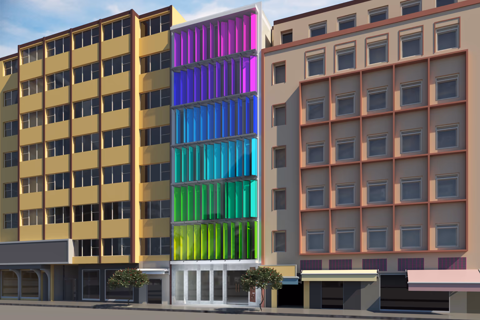 Spazio Center, visuals