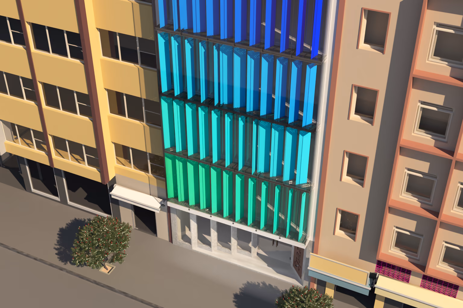 Spazio Center, visuals